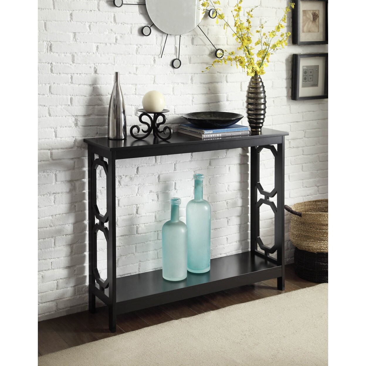 Convenience Concepts Omega Console Table, Black