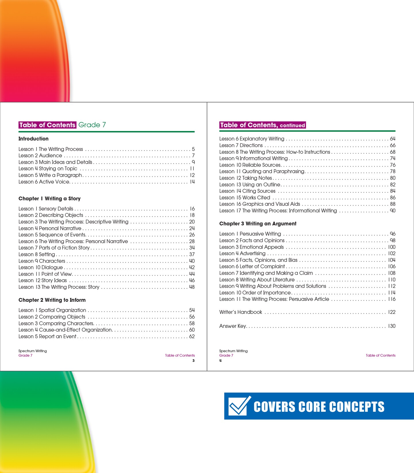 Spectrum Grade 7 Writing Workbook, Learn to Write a Story, to Inform, an Argument, Handwriting Practice for Kids 12-13, Classroom or Homeschool Curriculum