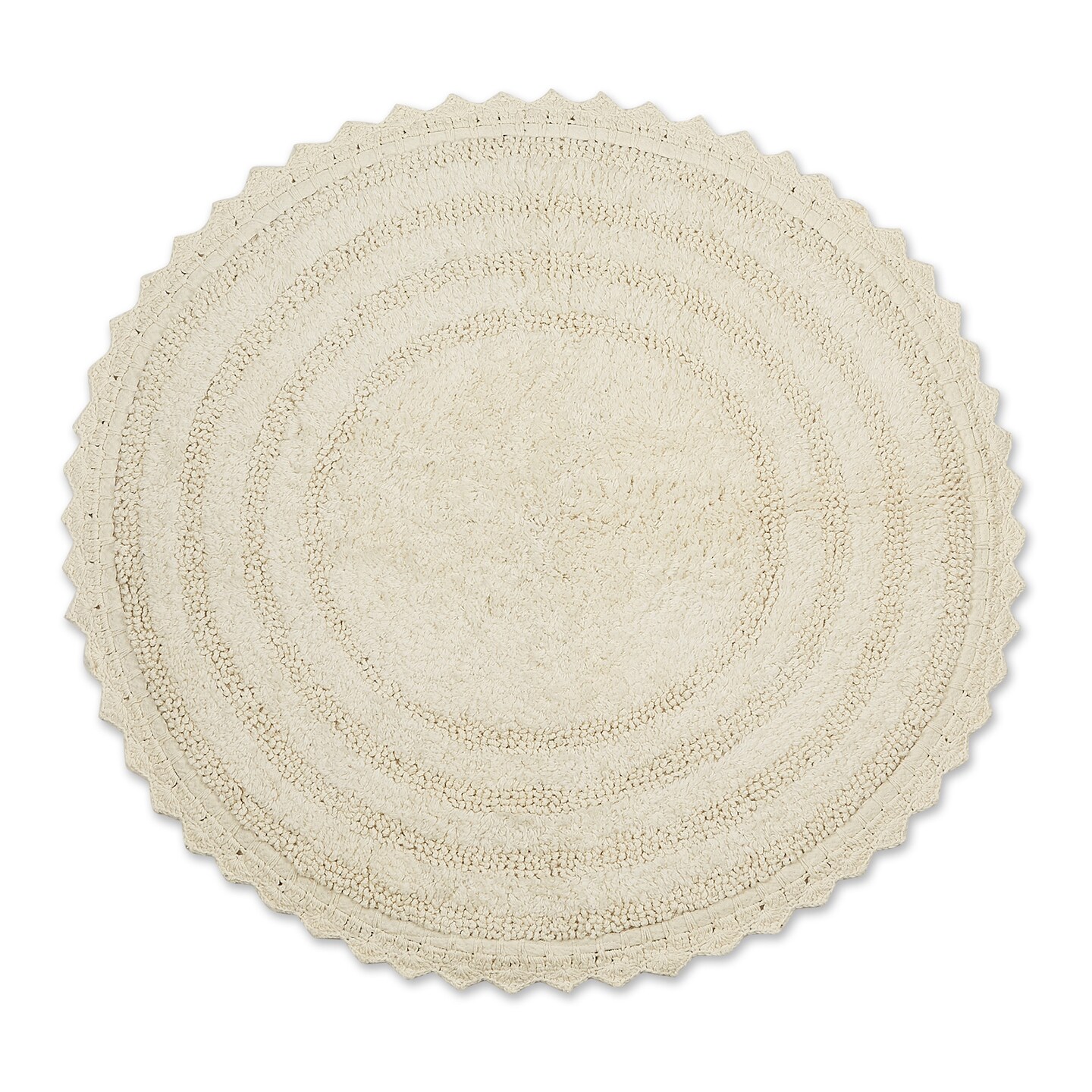 Contemporary Home Living 27.5 Off White Round Home Accessories