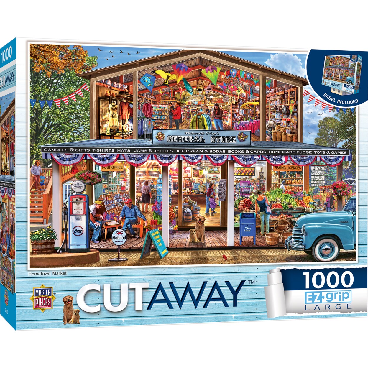 Masterpieces   1000 Piece Jigsaw Puzzle - Hometown Market - 23.5&#x22;x34&#x22;