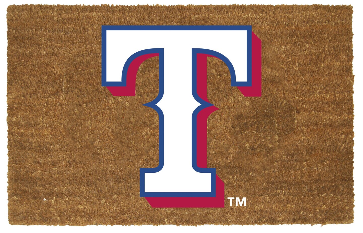 Memory Company MLB Texas Rangers Rectangular Coir Door Mat 29.5" x 19.5"