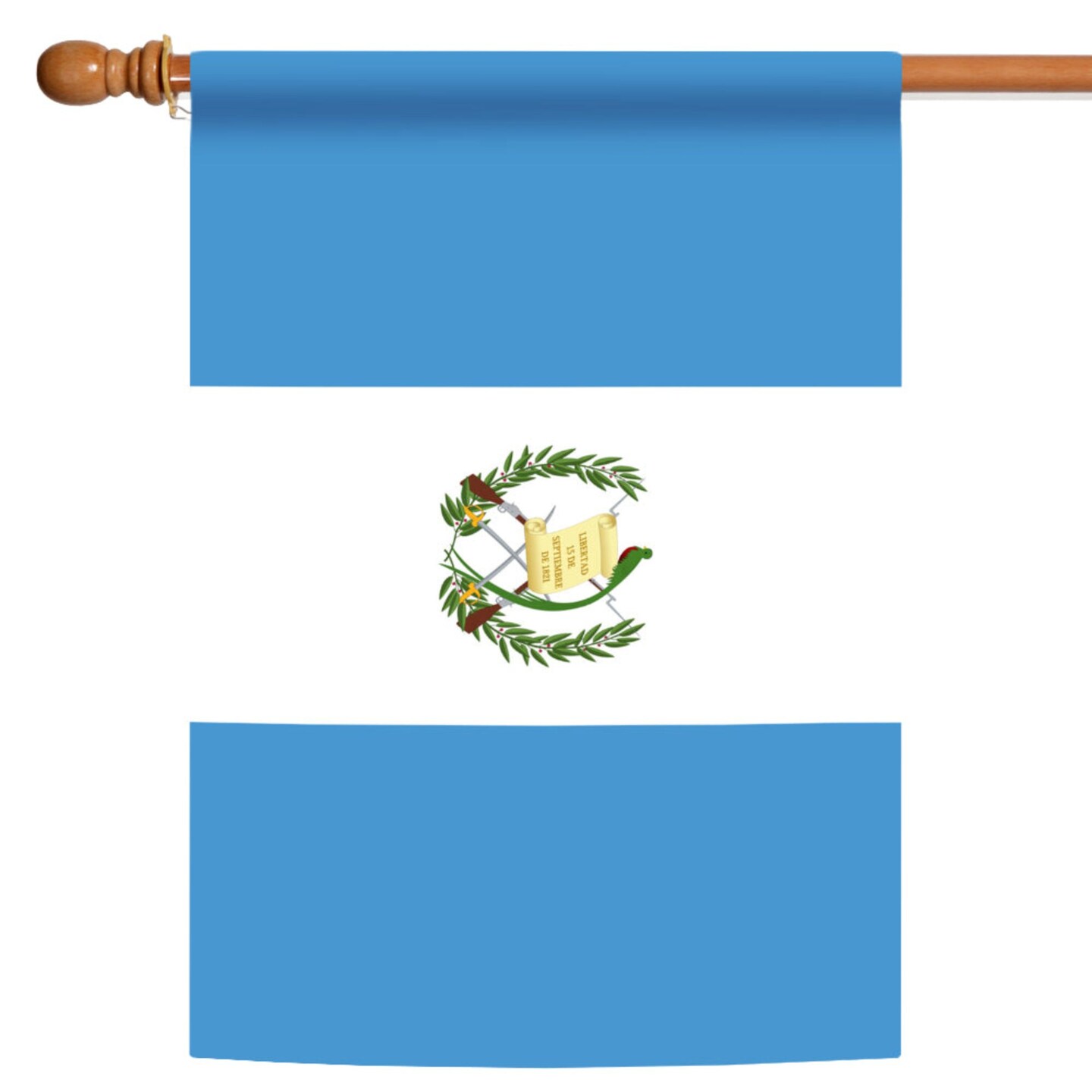 Toland Home Garden Blue and White Guatemala Outdoor House Flag 40&#x22; x 28&#x22;