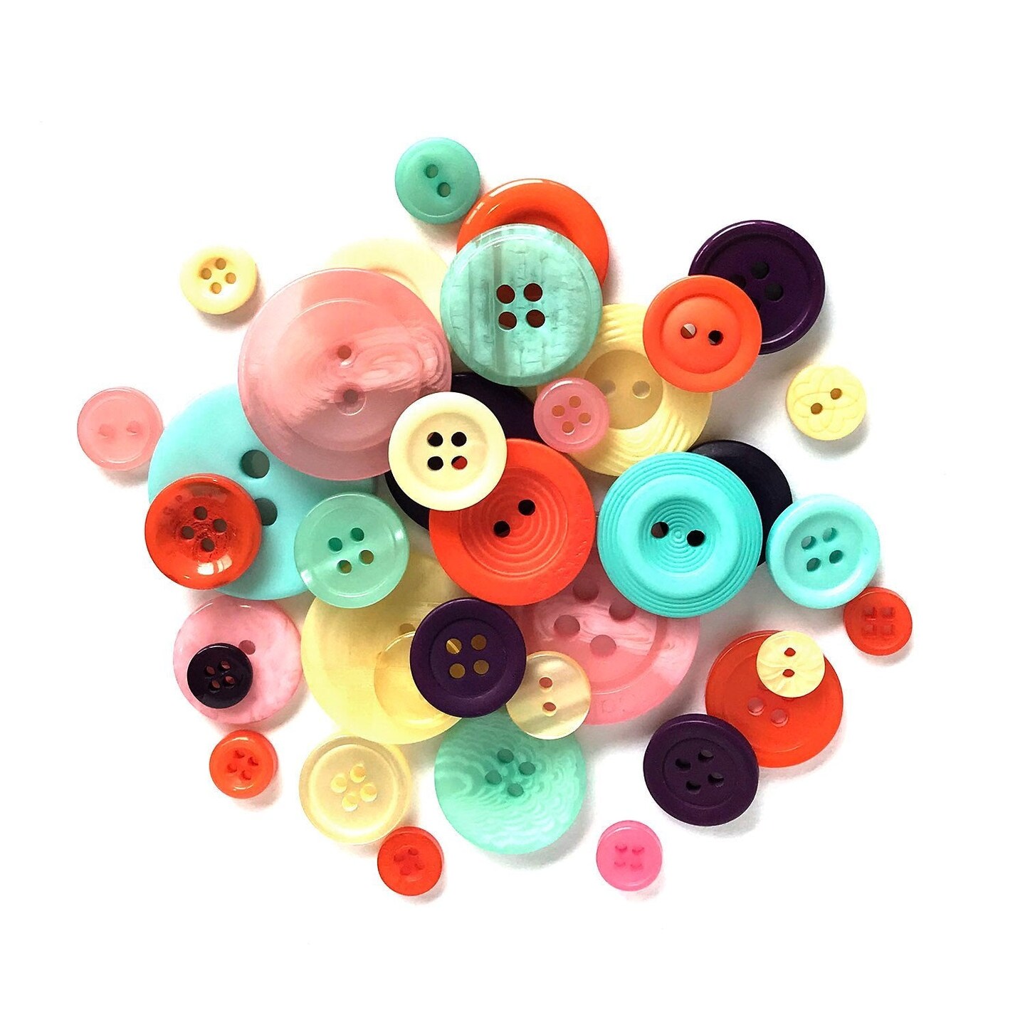 Buttons Galore Button Bonanza Bulk Buttons for Sewing &#x26; Crafts,  Assorted Colors - .50 LBS.