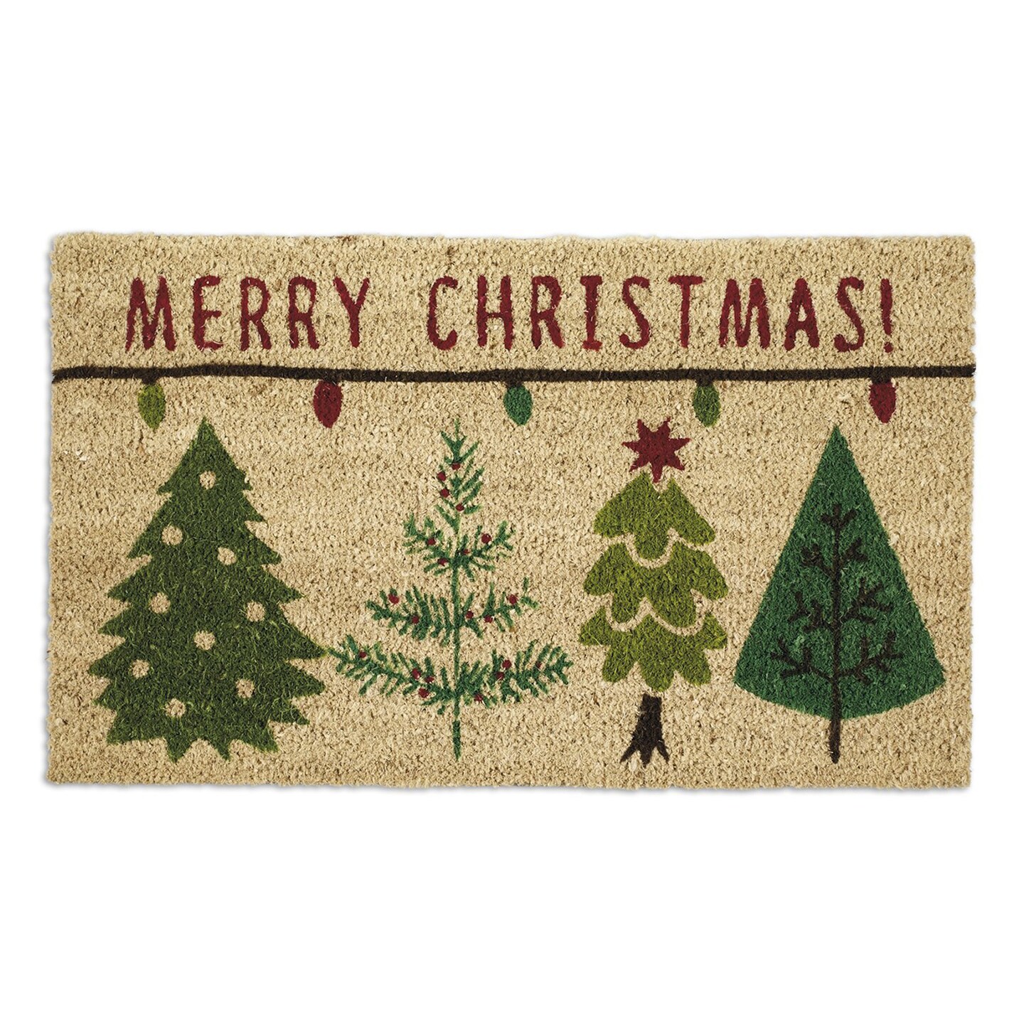 Christmas Tree Pattern Door Mat | Winter Doormat | Welcome Mat | Cute  Christmas Door Mat | Winter Holiday Decor Gift | Home Doormat