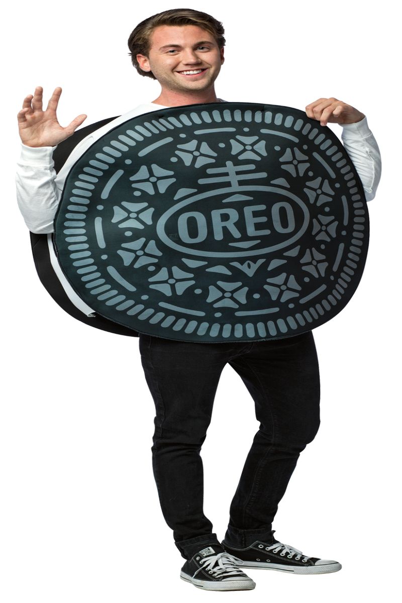 The Costume Center Black and White Oreo Cookie Men Adult Halloween Costume - One Size