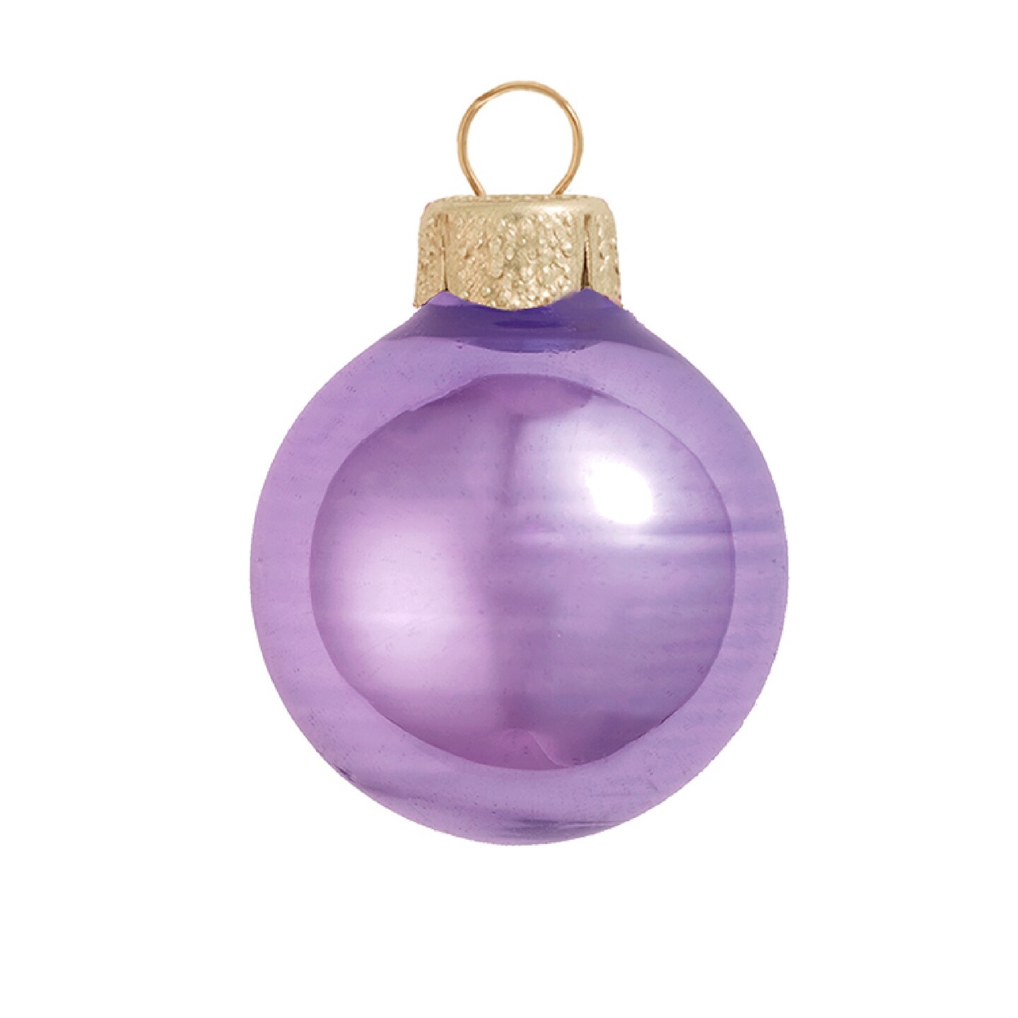 Whitehurst Shiny Finish Glass Christmas Ball Ornaments - 2.75" (70mm) - Lavender Purple - 12ct