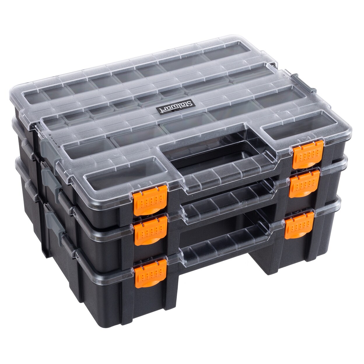Tool Box Organizer 3In1 Portable Parts Organizer 52 Customizable Compartments