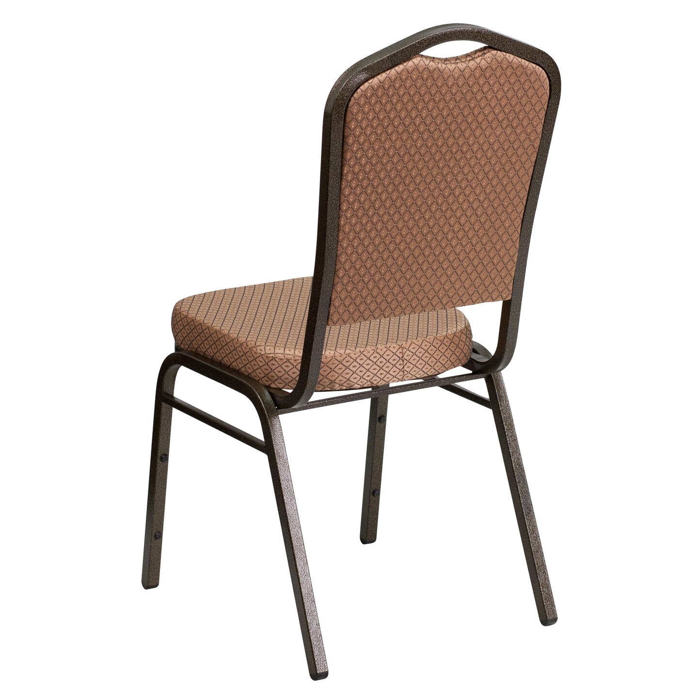 Emma and Oliver 4 Pack Crown Back Stacking Banquet Chair