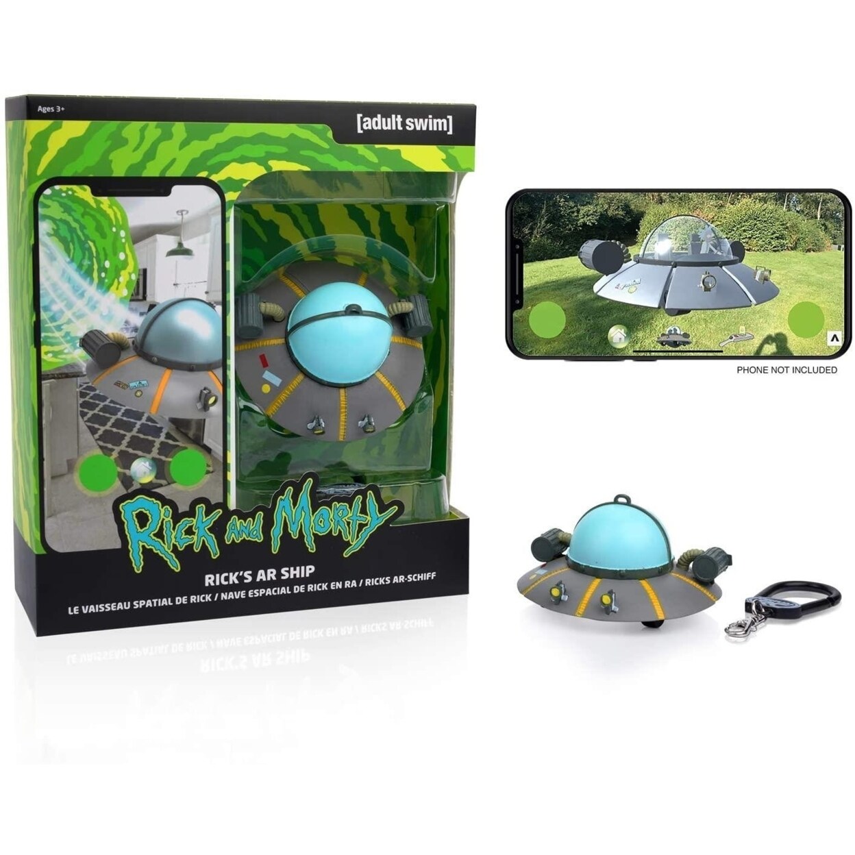 Rick And Morty Virtual Ricks Ar Ship Remote Control Spaceship Interactive Toy Wow Stuff