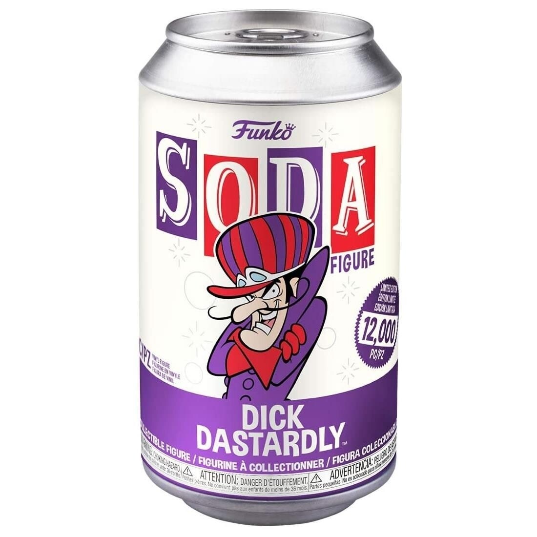 Funko   Soda Hanna Barbera Dick Dastardly Wacky Races Cartoon Villain Figure