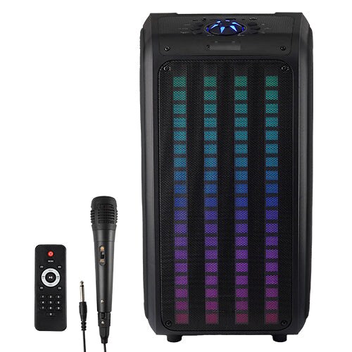 Supersonic 2 x 6.5&#x22; Sound Traveler Portable Backpack Speaker w TWS, LED Lights (IQ-8265BT)