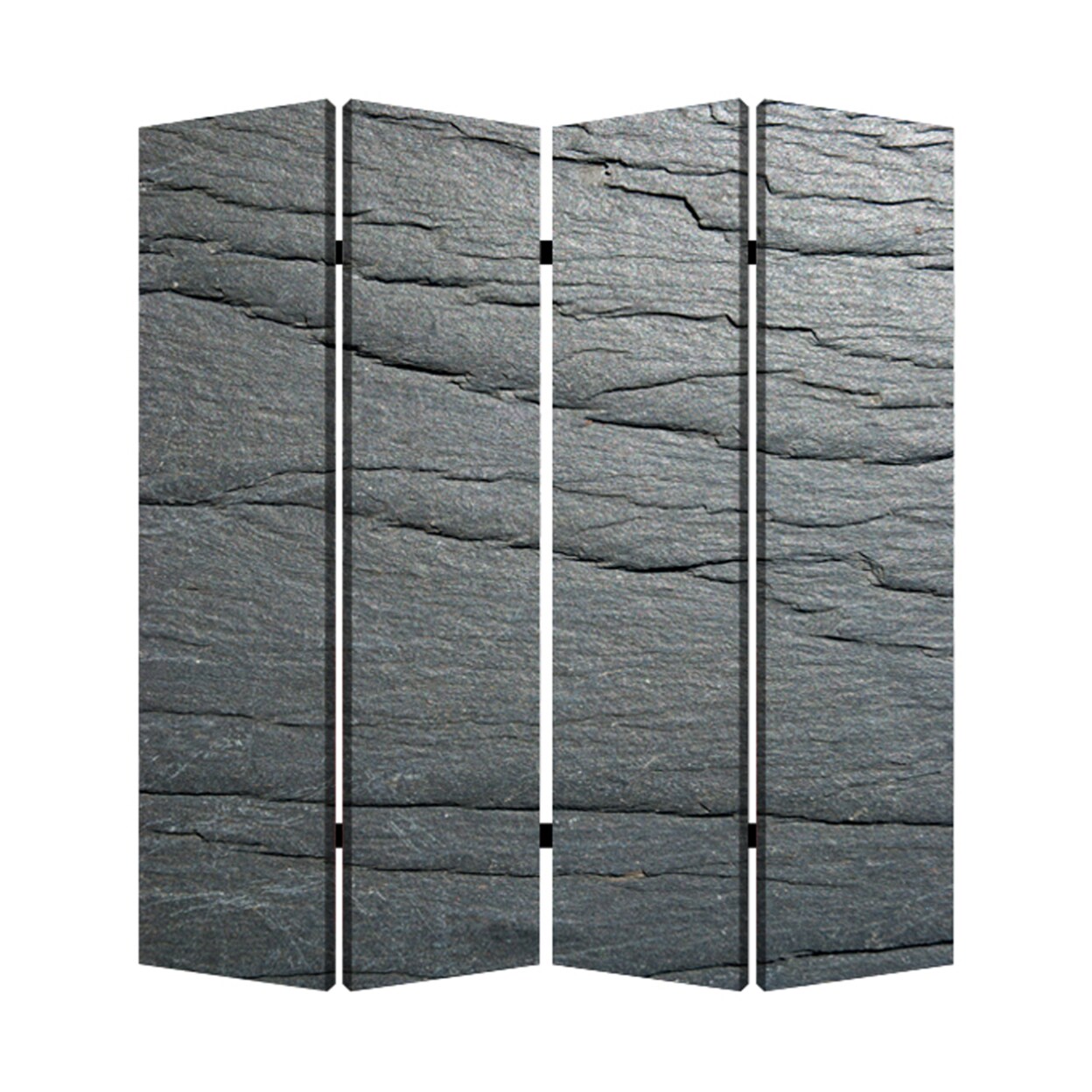 Screen Gems Home Decorative Black Slate Screen Room Divider - 4 Panel