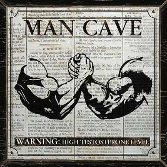 MAN CAVE - BLACK and WHITE Poster Print by Piper Ballantyne - Item # VARPDXPB26750