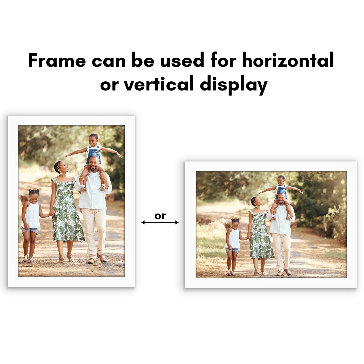 Americanflat A2 A3 A4 A5 Poster Frame - Picture Frame to Display Posters - Ideal for Documents and Artwork - Plexiglass Cover - Adjustable Hanging Hardware - Includes Easel