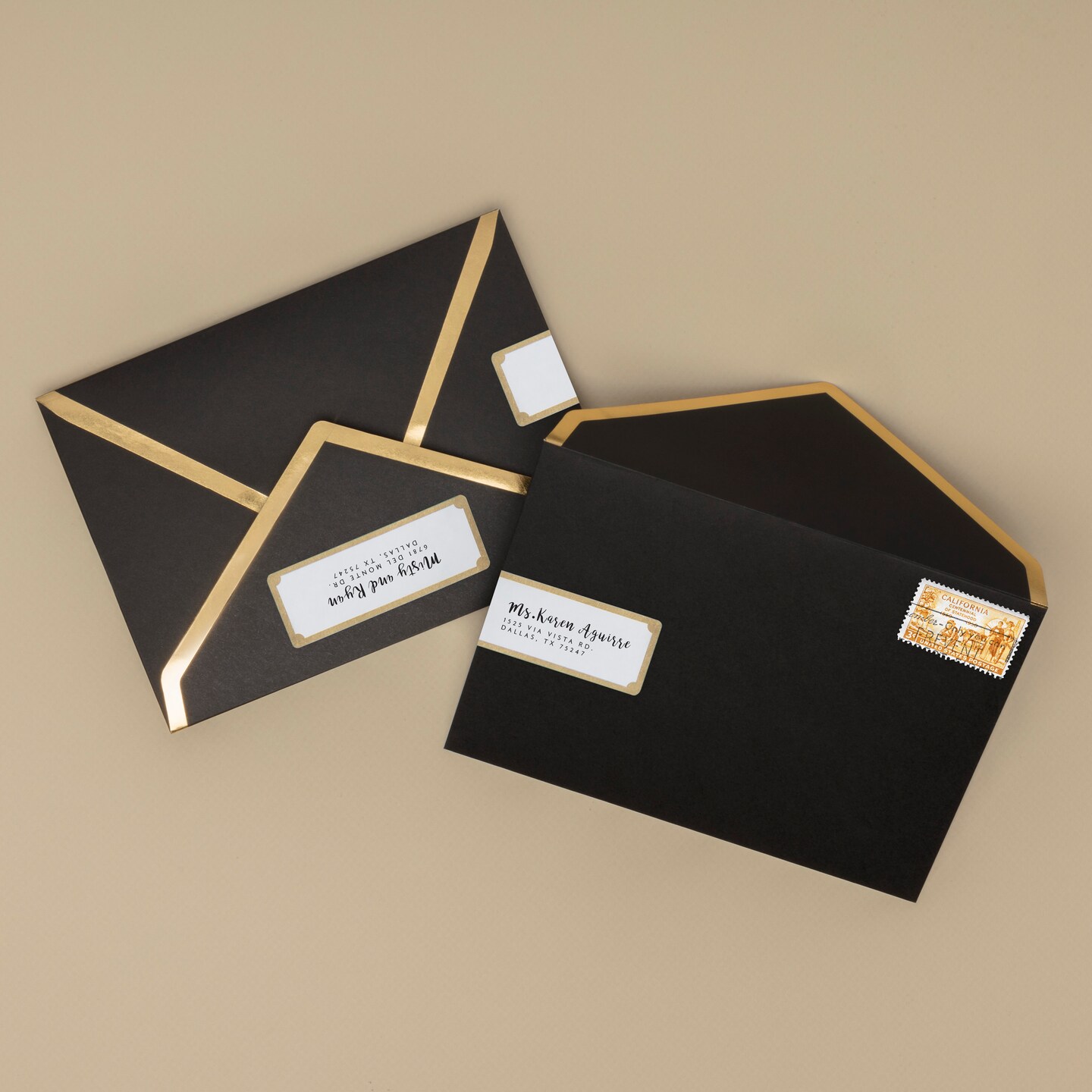 Avery Address Labels with Gold Border for Inkjet Printers, 1&#x22; x 2-5/8&#x22;,  300 Labels (6529)