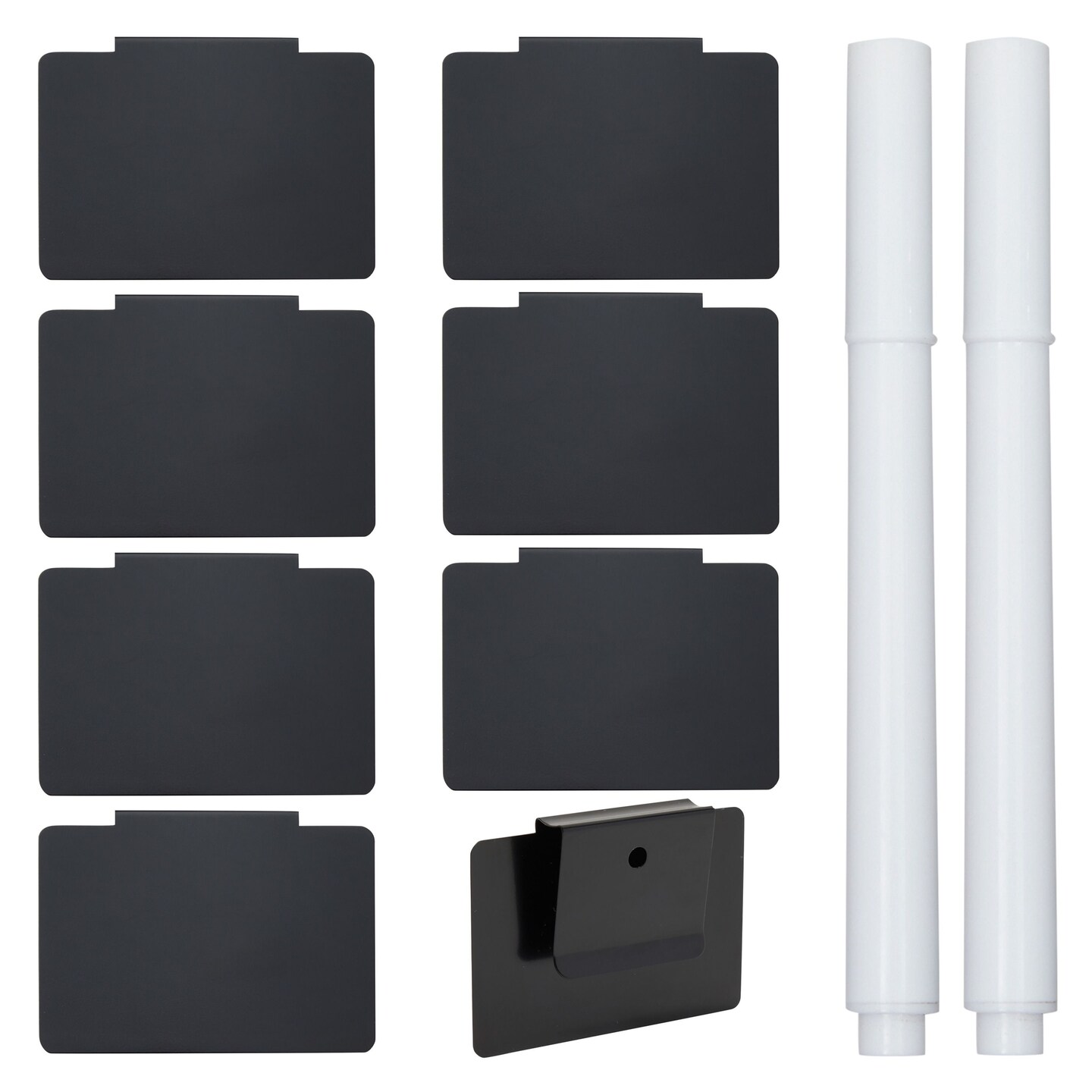 10 Piece Set Black Basket Labels Clip On Tags, Bin Clips for Storage ...