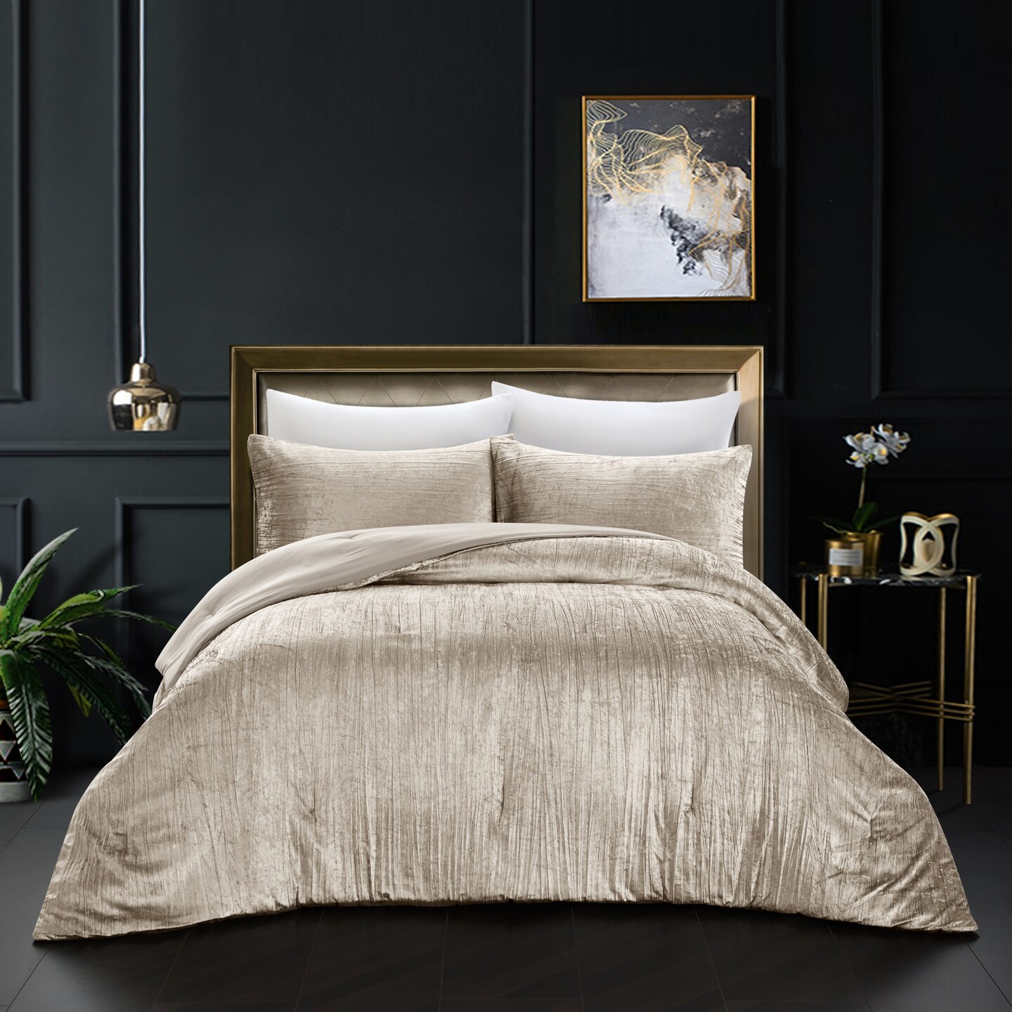 Antwon 3pc Comforter Set With Pillow Shams