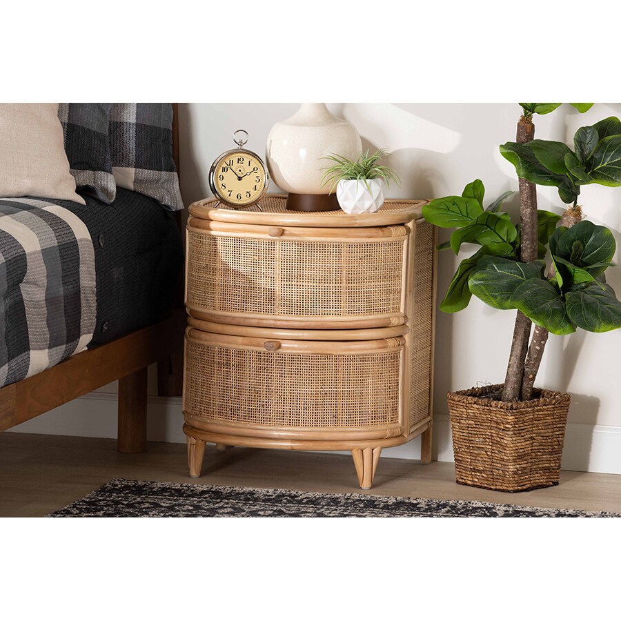 Wholesale Interiors Baxton Studio Oleta Modern Bohemian Natural Brown ...