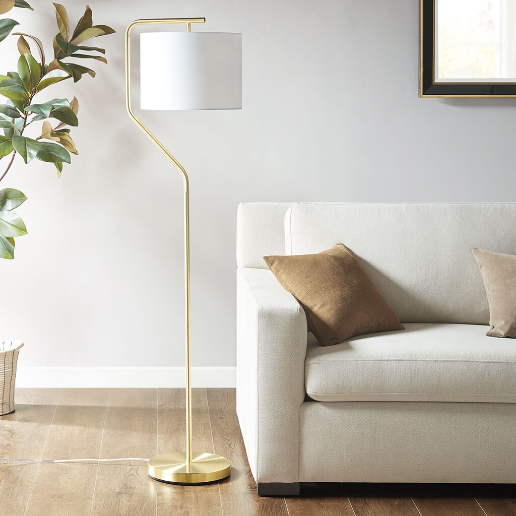 Gracie Mills   Angular Arched Metal Floor Lamp