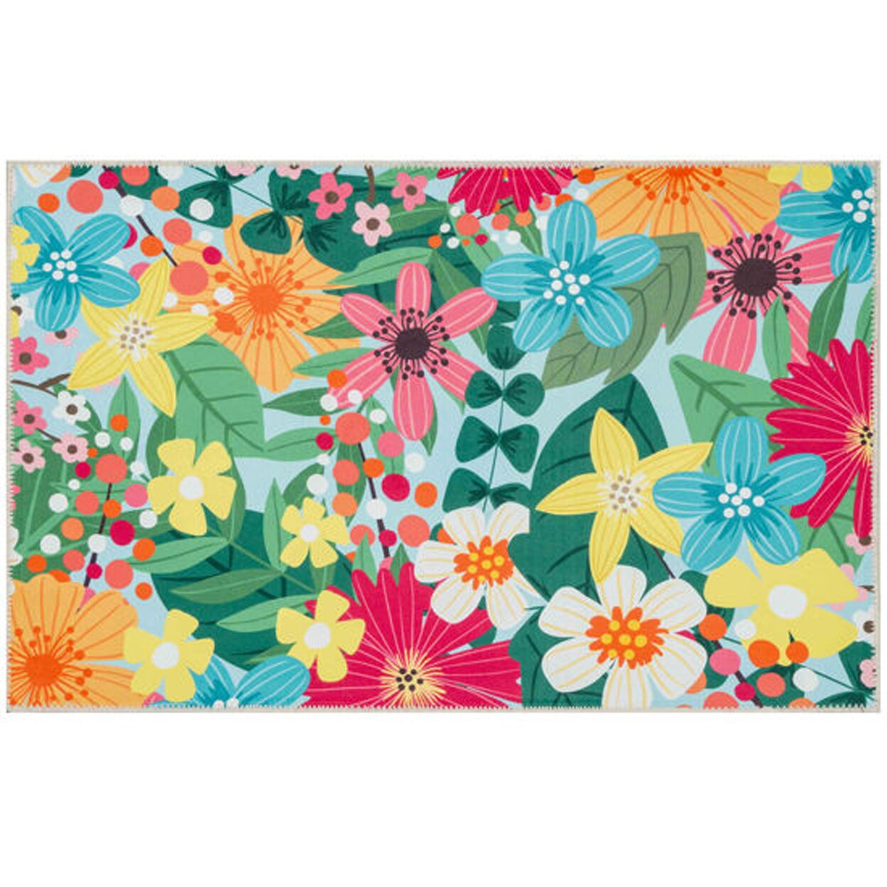 Olivia&#x27;s Home Home Floor Decorative Polyester Rectangle WHIMISCAL GARDEN Rug  - 22&#x22; X 32&#x22;