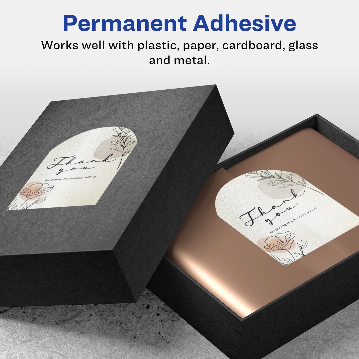 Avery Pearlized Ivory Arched Labels with Sure Feed Technology, Print-to-the-Edge, 3&#x22; x 2.25&#x22;