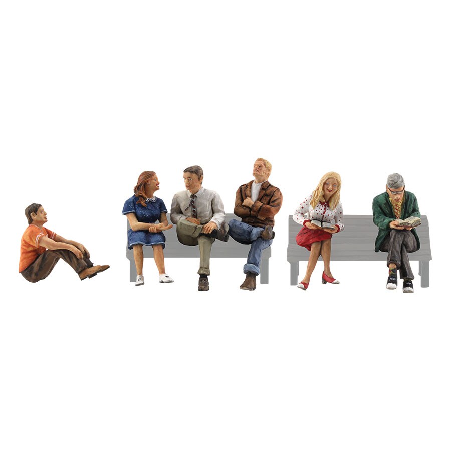 Woodland Scenics  HO-Scale HO PEOPLE SITTING Figures
