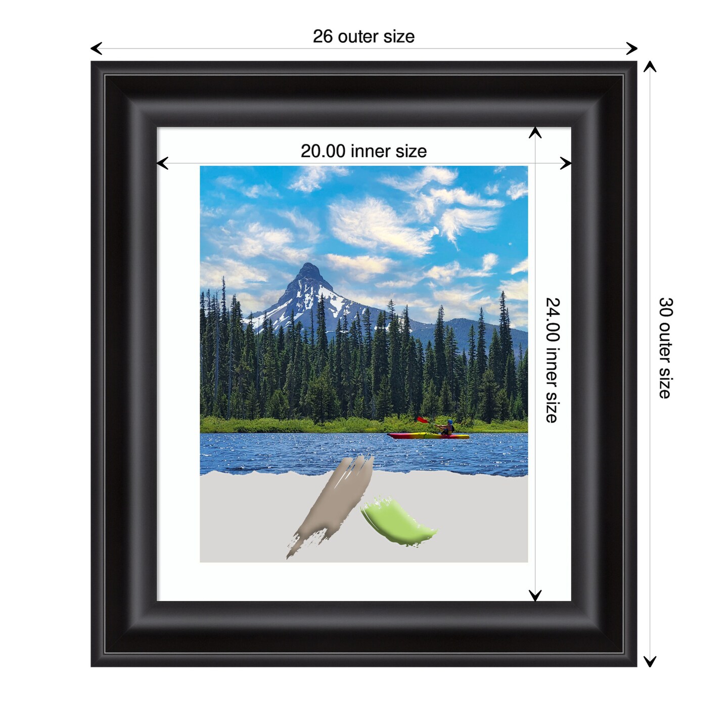 Grand Black Picture Frame, Photo Frame, Art Frame