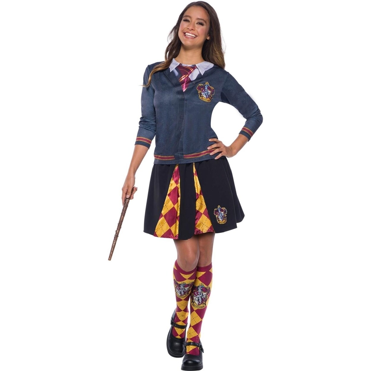 Harry Potter Gryffindor Insignia Costume Top Size L Adult Womens Rubies