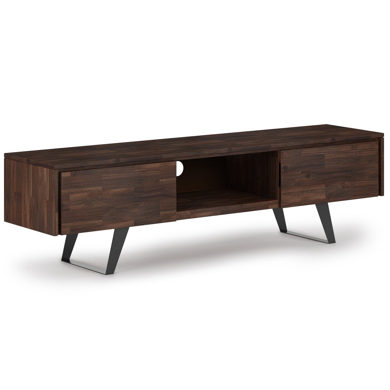 Simpli Home Lowry 72 inch TV Media Stand in Acacia