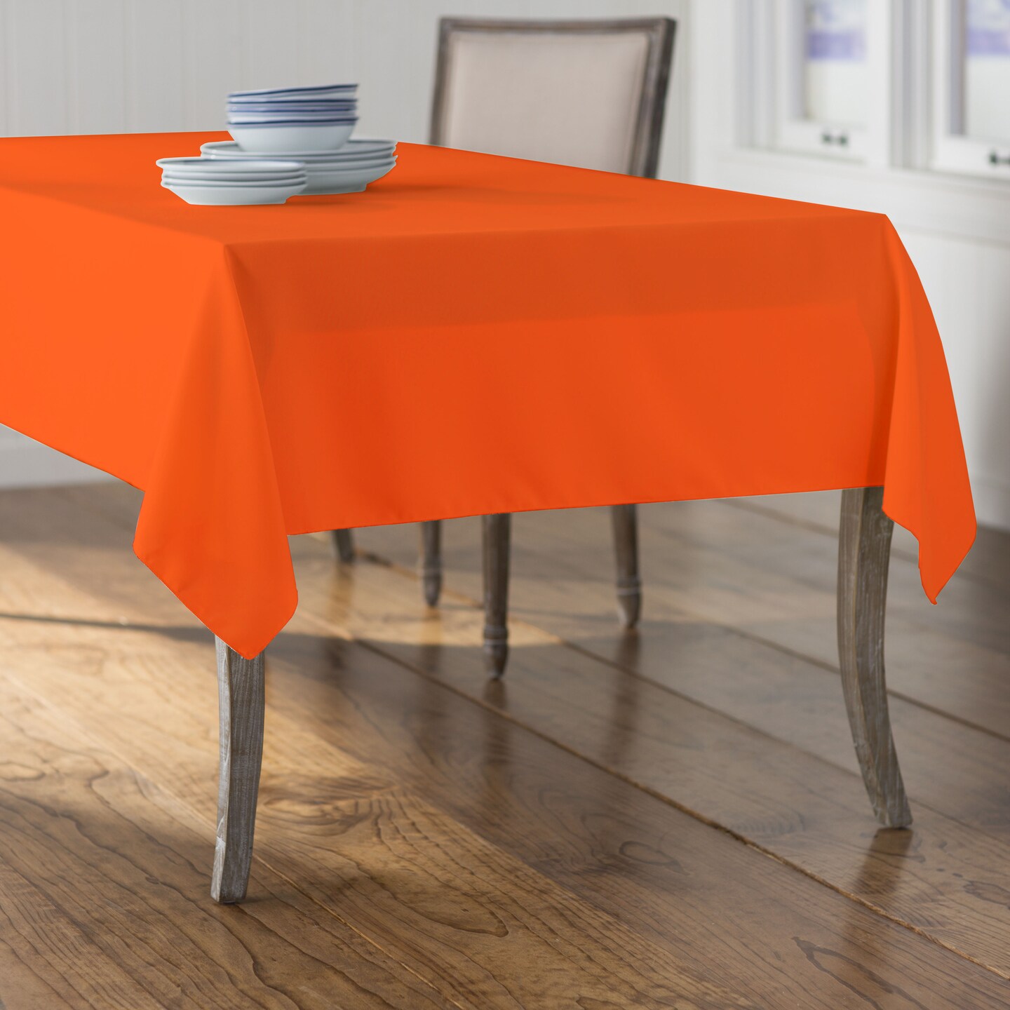 Polyester Poplin Rectangular Tablecloth, 60 By 102-inch