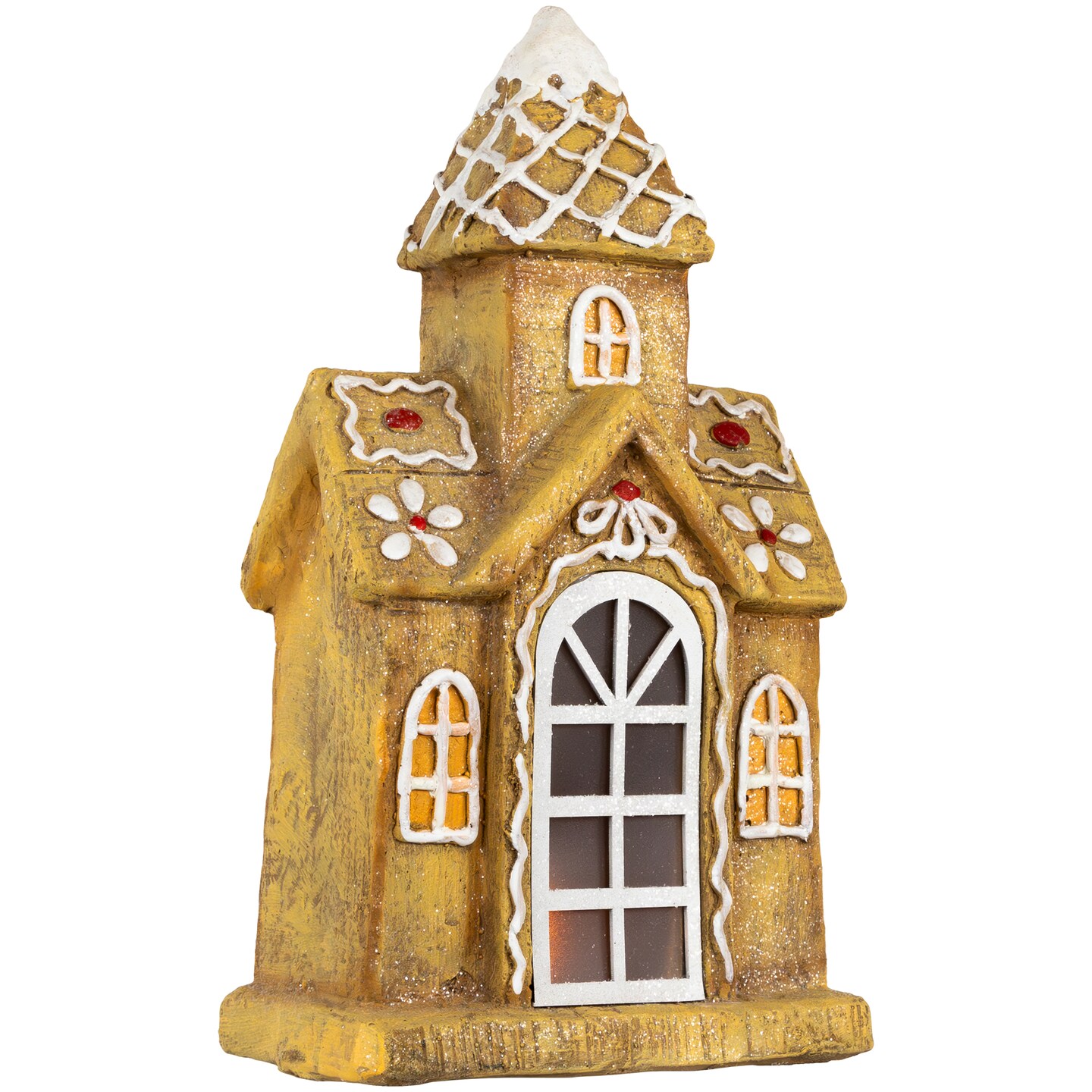 Northlight LED Lighted Gingerbread House with Icing Accents Christmas Decoration - 16&#x22;