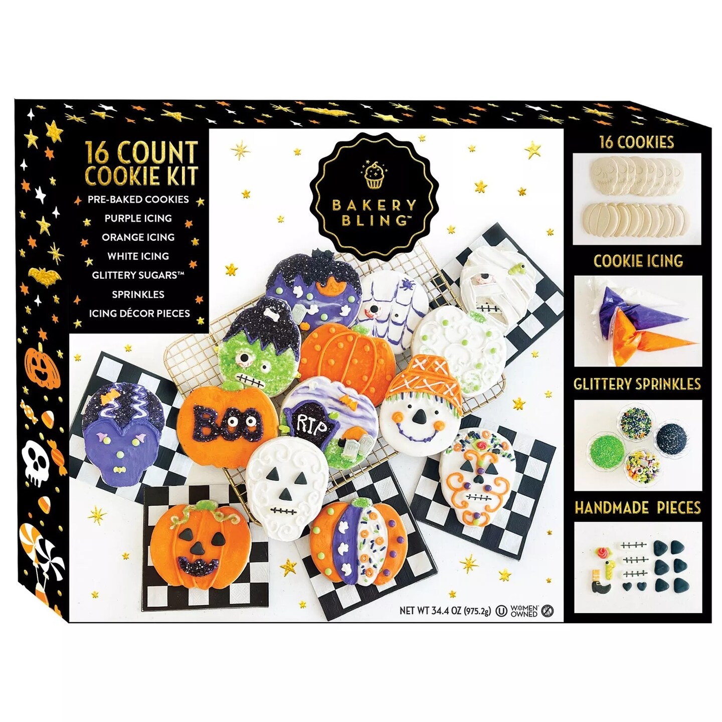 Monster Birthday Mash Color-a-Treat™ Cookie Coloring Kit (16ct)