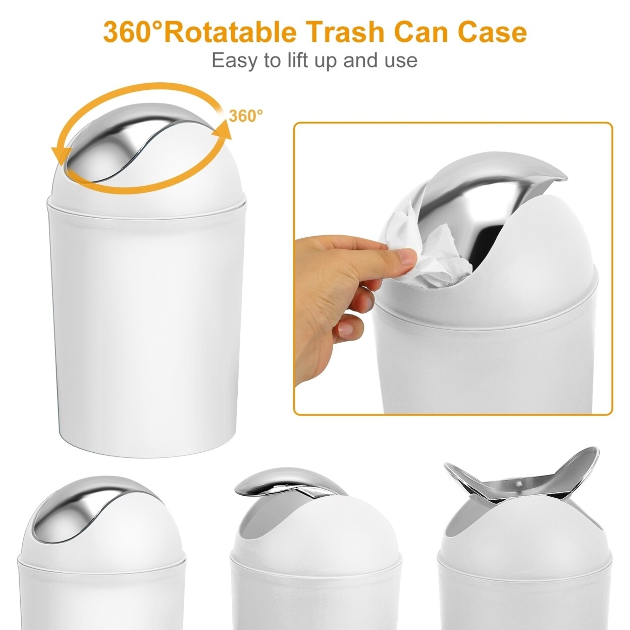 6 Pcs Bathroom Accessories Set Black Pp Soap Dispenser Toothbrush Holder Tumbler
