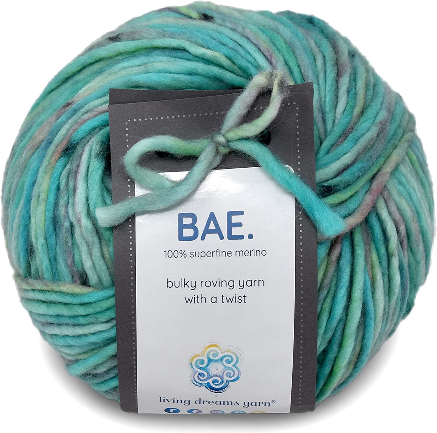 BAE: 100% Extrafine Merino Wool Bulky Weight Roving Yarn. Cuddly