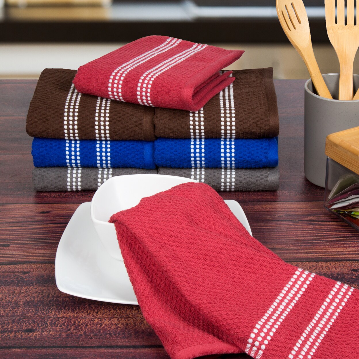 Cotton Terry Cloth Kitchen Towels 