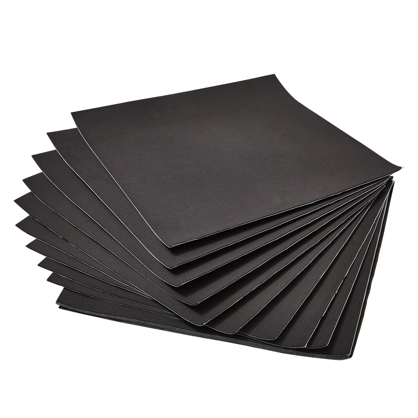 15 Pack Adhesive 1/16 Thick Neoprene Rubber Sheets, 12x12