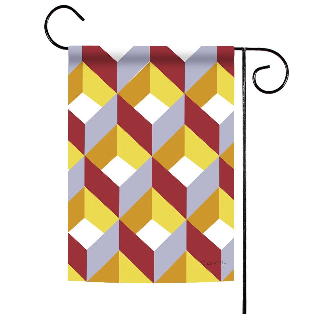 Cube Collage Decorative Cube Flag