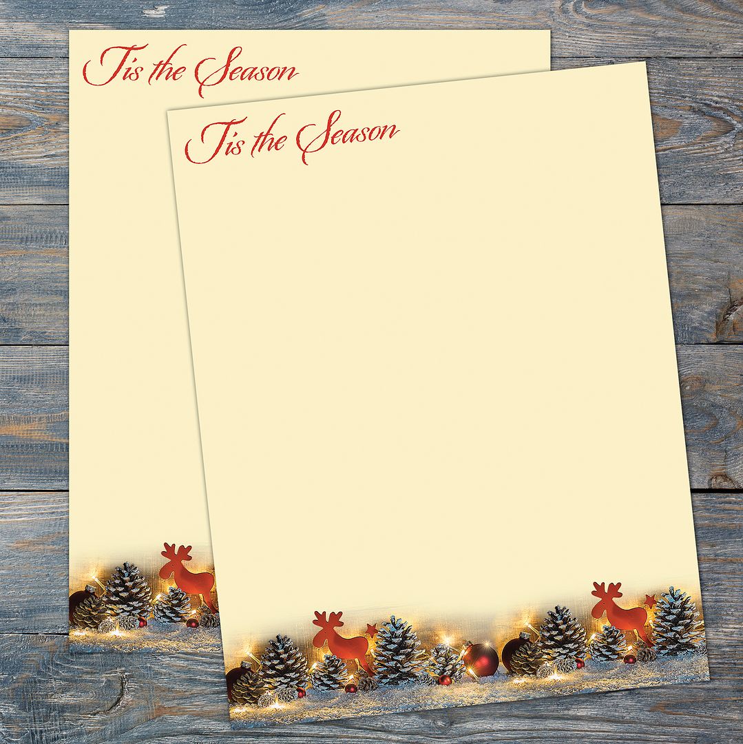 Great Papers! Tis the Season Holiday Letterhead, Invitations and Announcements, Printer Friendly, 8.5&#x22;x11&#x22;, 80 Pack