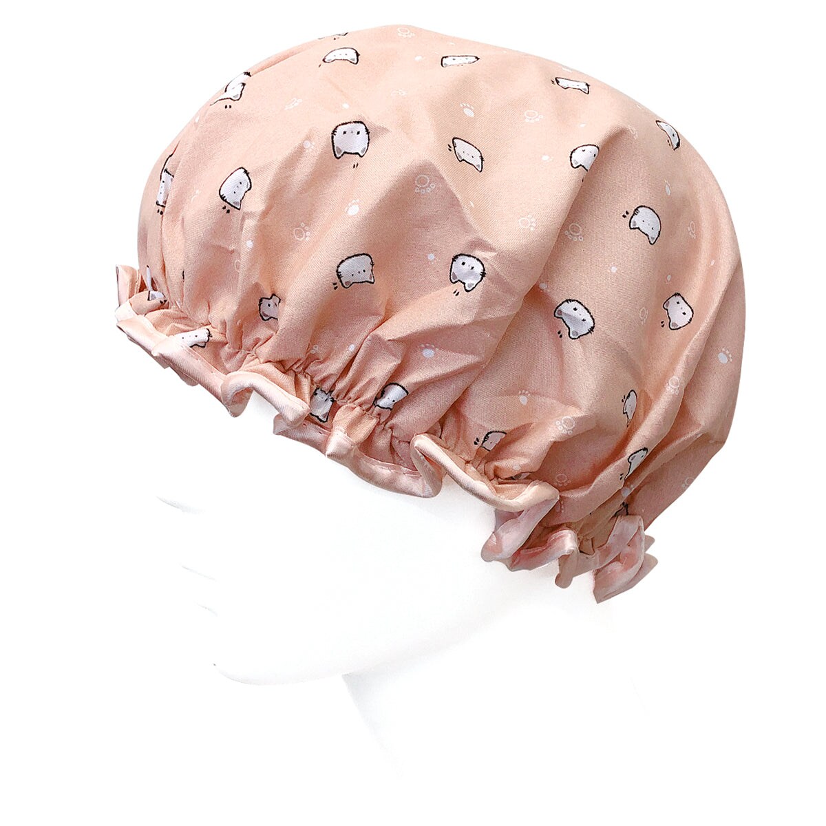 Wrapables Stylish Double Layer Waterproof Shower Caps (Set of 4)