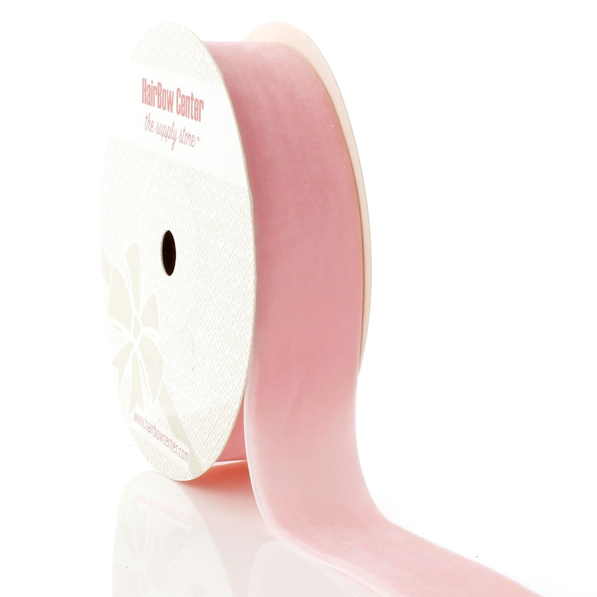 1/4 x 50 Yards Pink Velvet Ribbon - CB Flowers & Crafts