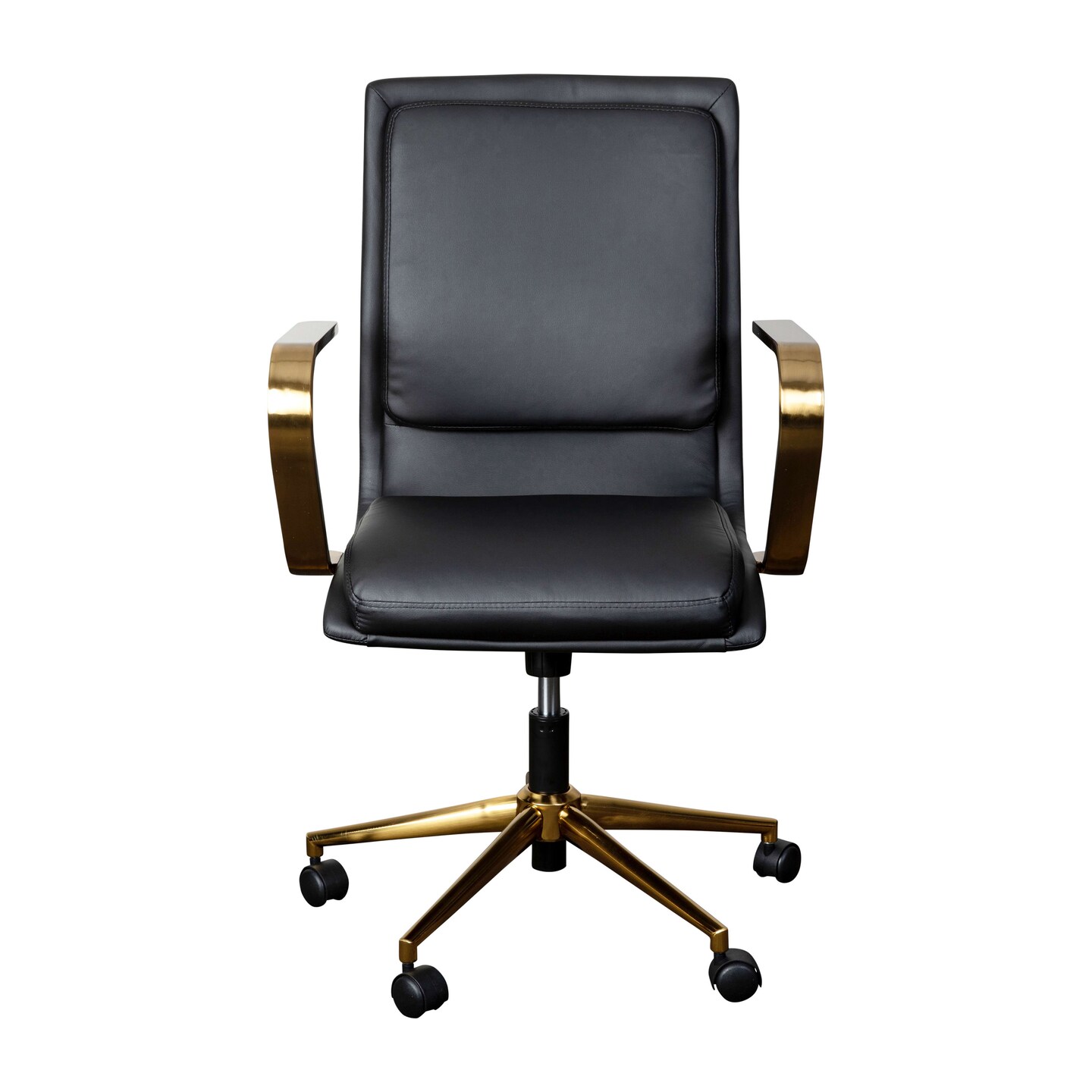 Merrick Lane Artemis Mid-Back Home Office Chair with Armrests, Height Adjustable Swivel Seat and Five Star Base