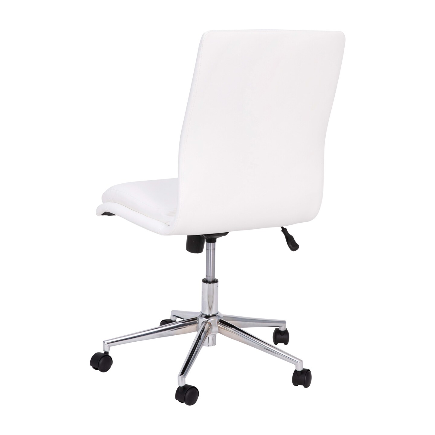 Merrick Lane Artemis Mid-Back Armless Home Office Chair with Height Adjustable Swivel Seat and Five Star Chrome Base