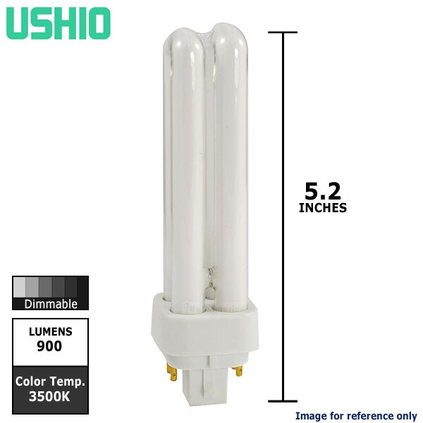 USHIO Compact Fluorescent 13w CF13DE/835 Dimmable Bulb