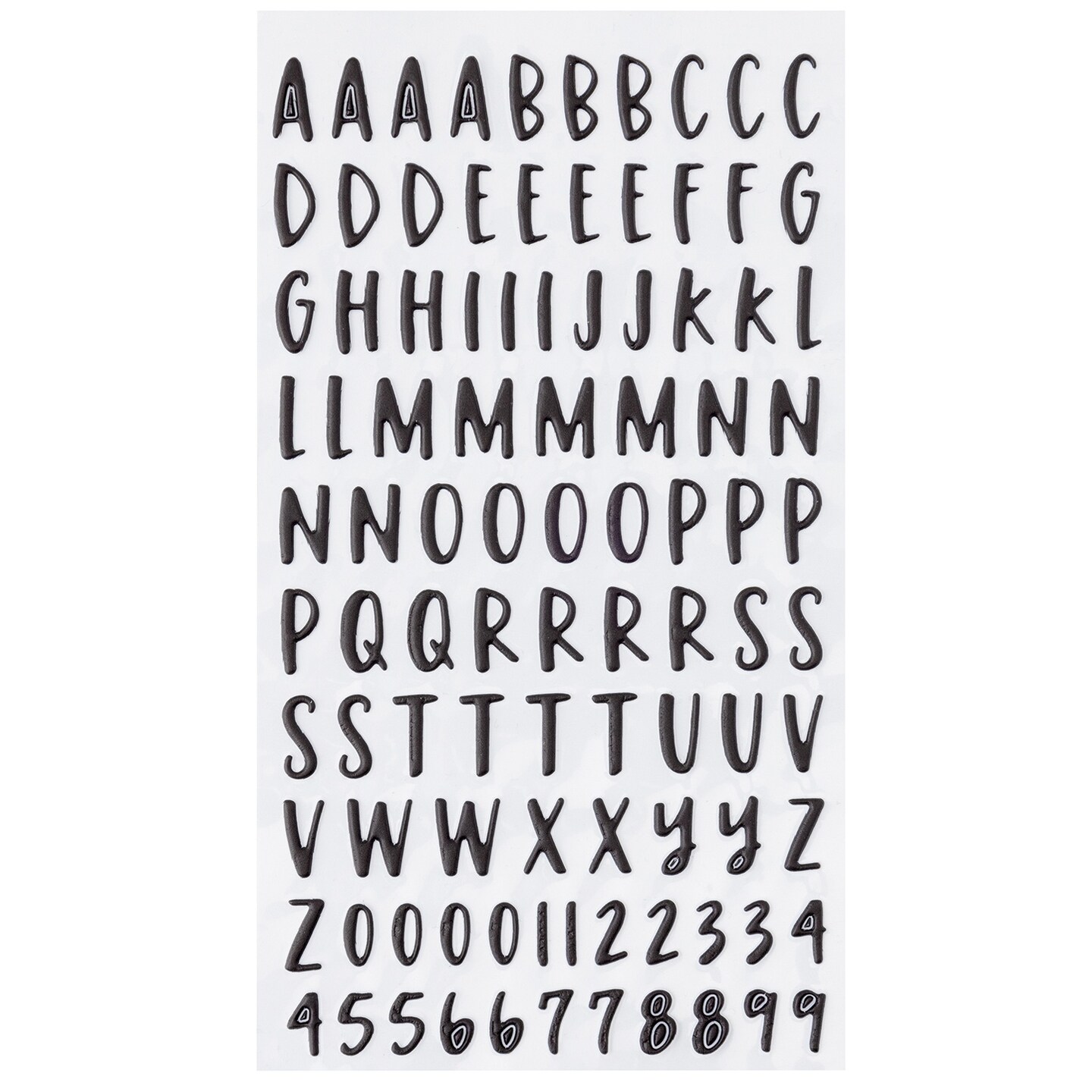 American Crafts Farmstead Harvest Stickers 97/Pkg-Puffy Alpha