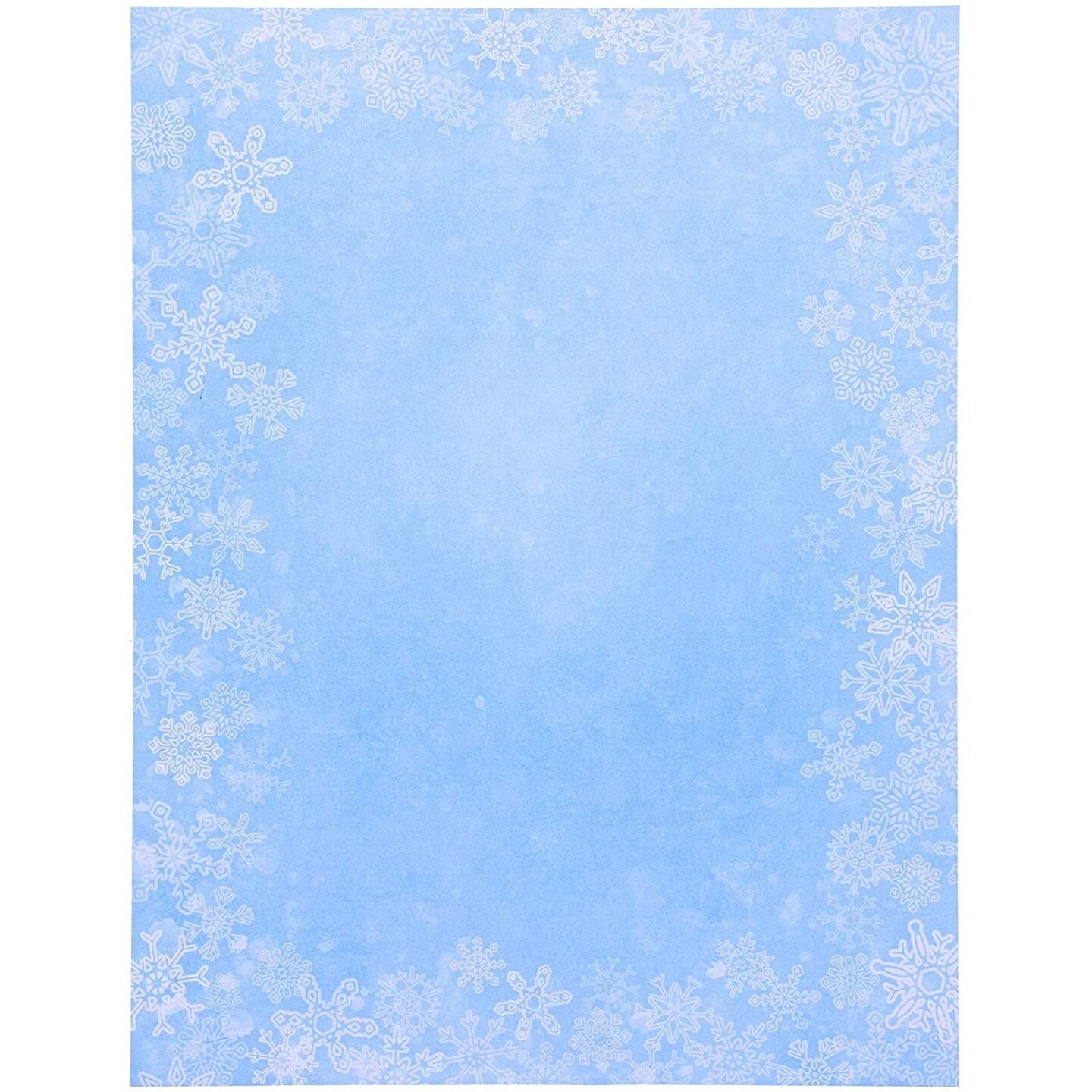 Merry Christmas Snowflakes Stationery Printer Paper (Letter Size, 96 Sheets)