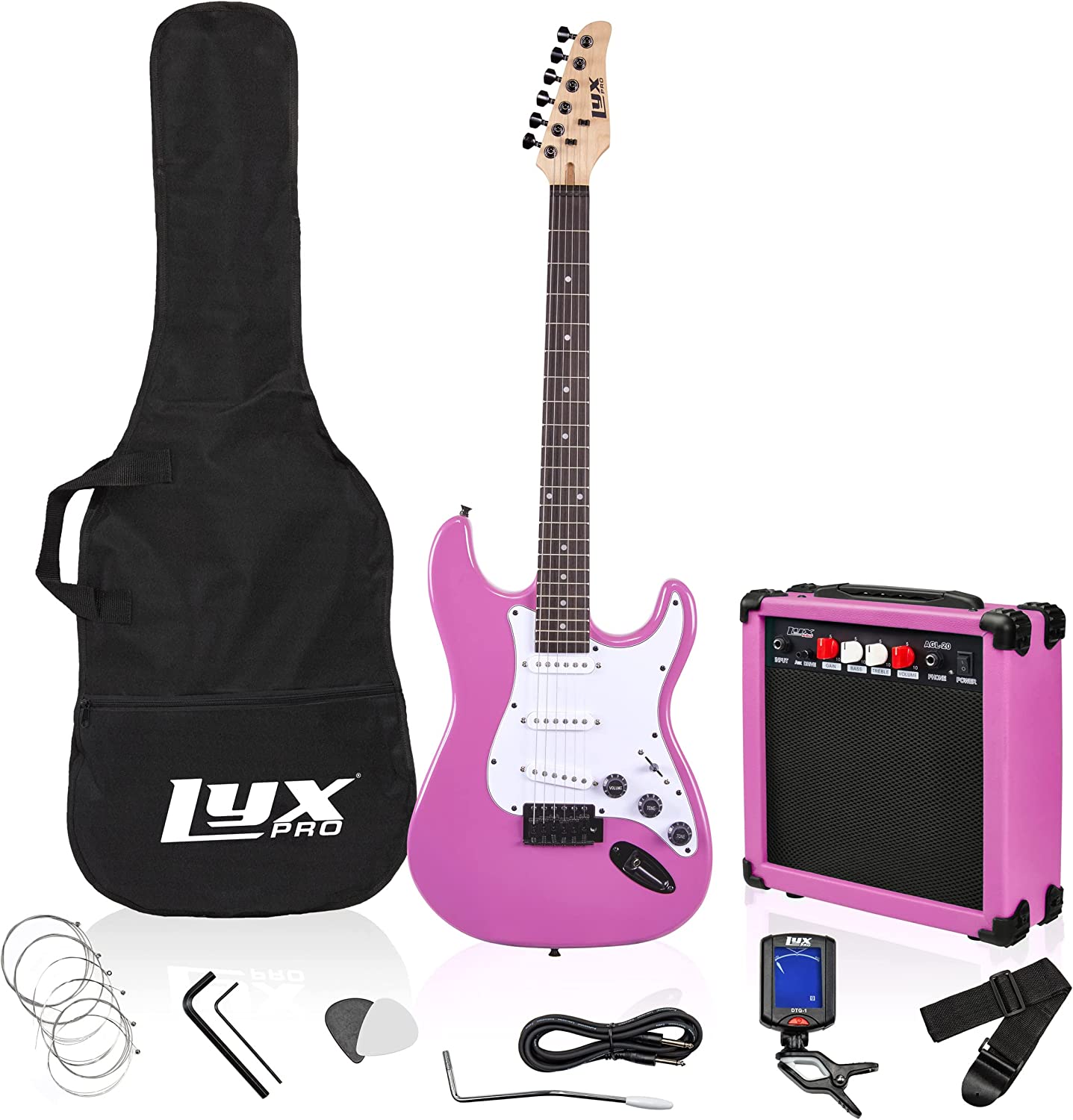LyxPro 39&#x22; Stratocaster Electric Guitar Beginner Kit