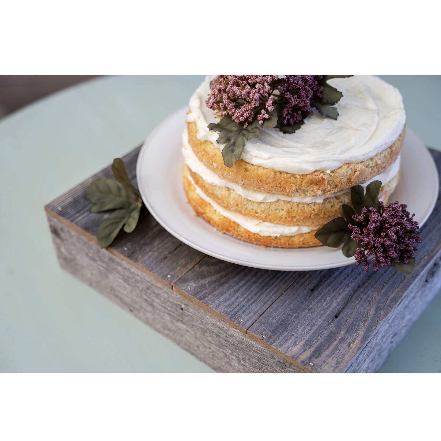 Rustic Farmhouse Reclaimed Wood Cake Stand, Dessert Stand