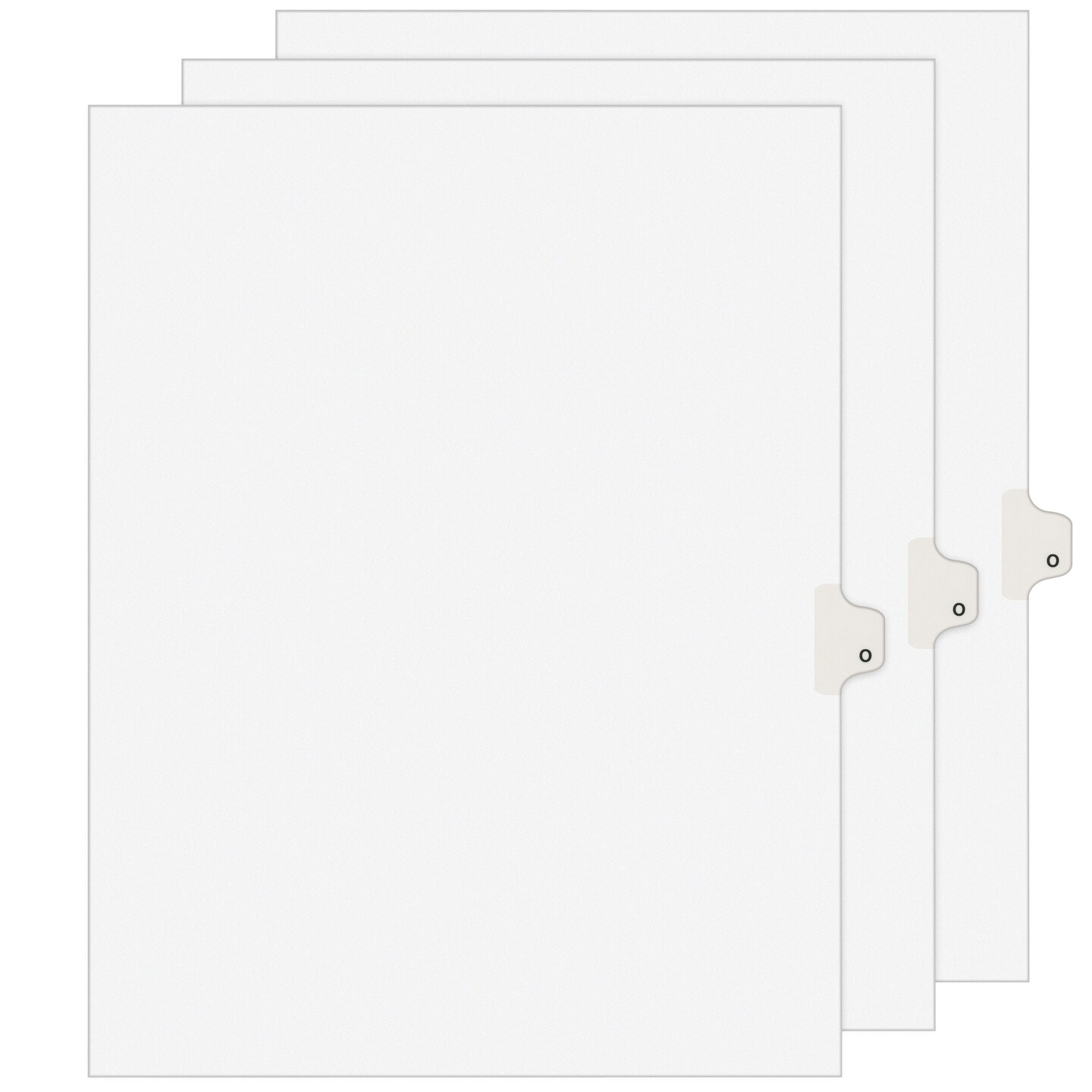 EXHIBIT A - EXHIBIT Z Uncollated Avery Style Side Letter Tabs (Pack Of 26 Tabs)