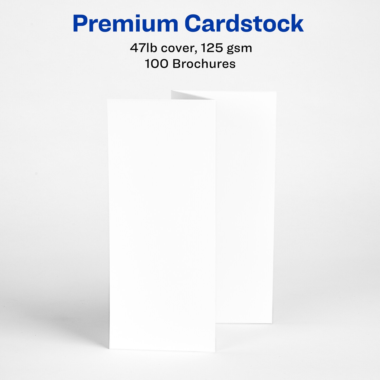 Avery Printable Tri-Fold Brochures with Mailing Seals, 8.5&#x22; x 11&#x22;, Matte White, 100 Blank Brochure Paper for Inkjet Printers (8324)
