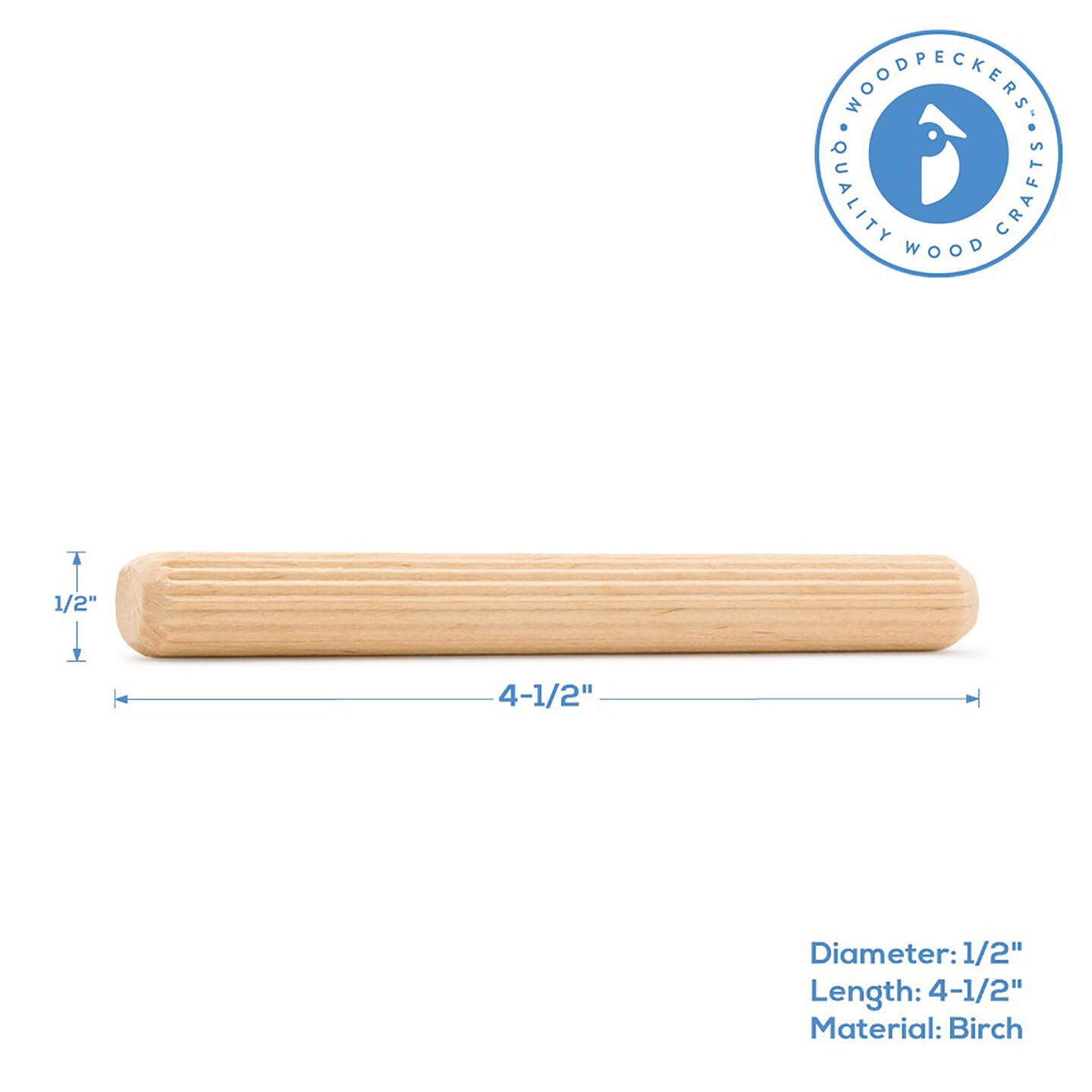 Wood Dowel Pins, Multiple Sizes, for Furniture & Crafts|Woodpeckers